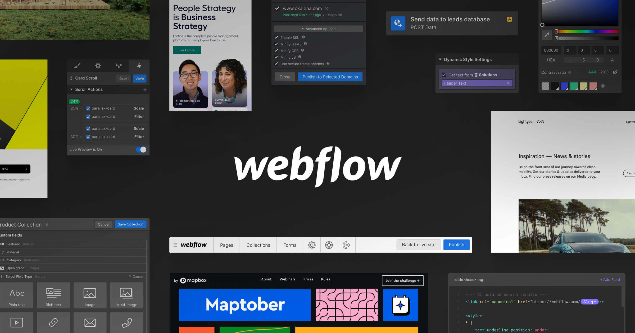 Webflow advert